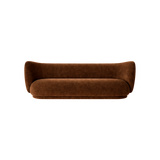 rico sofa 3 seater - rich velvet by nevotex 