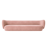 rico sofa 4 seater - devoré velvet by ferm living