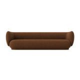 rico sofa 4 seater - devoré velvet by ferm living