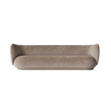 rico sofa 4 seater - faded velvet by nevotex 