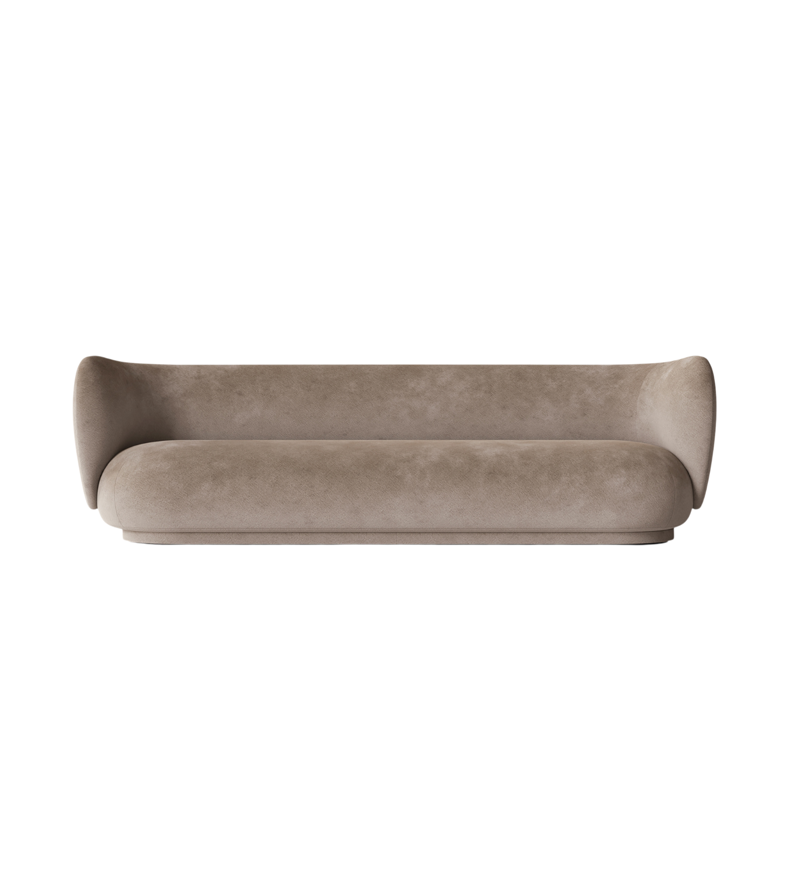 rico sofa 4 seater - faded velvet by nevotex 