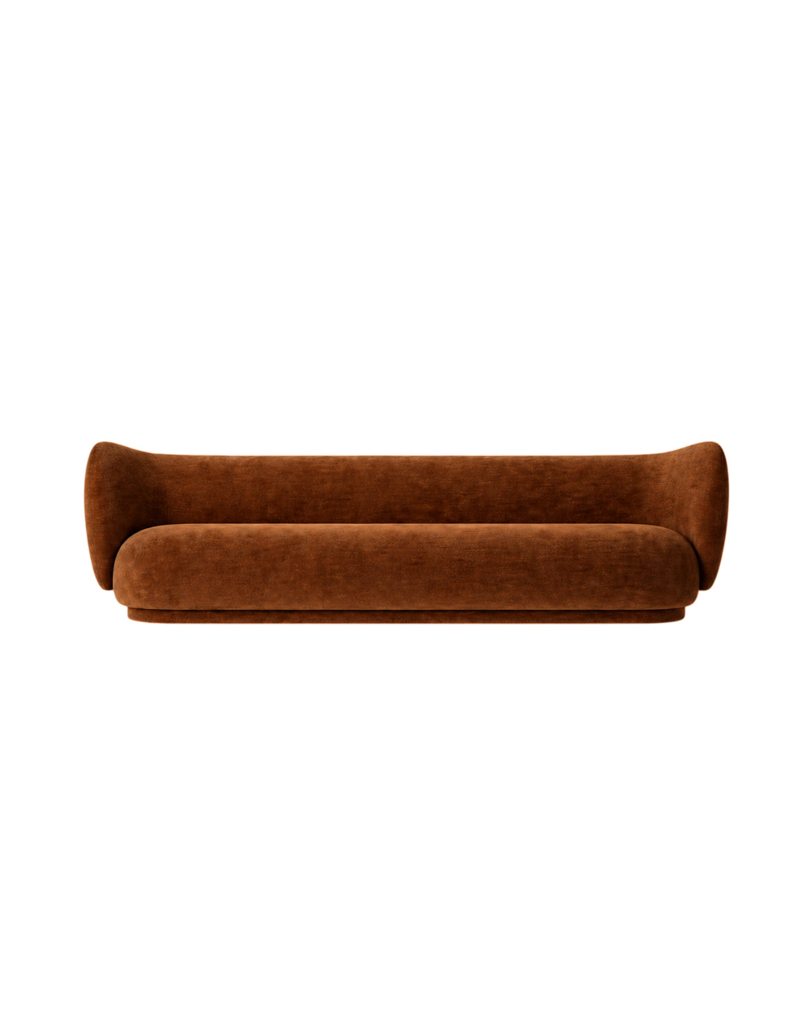 rico sofa 4 seater - rich velvet by nevotex 