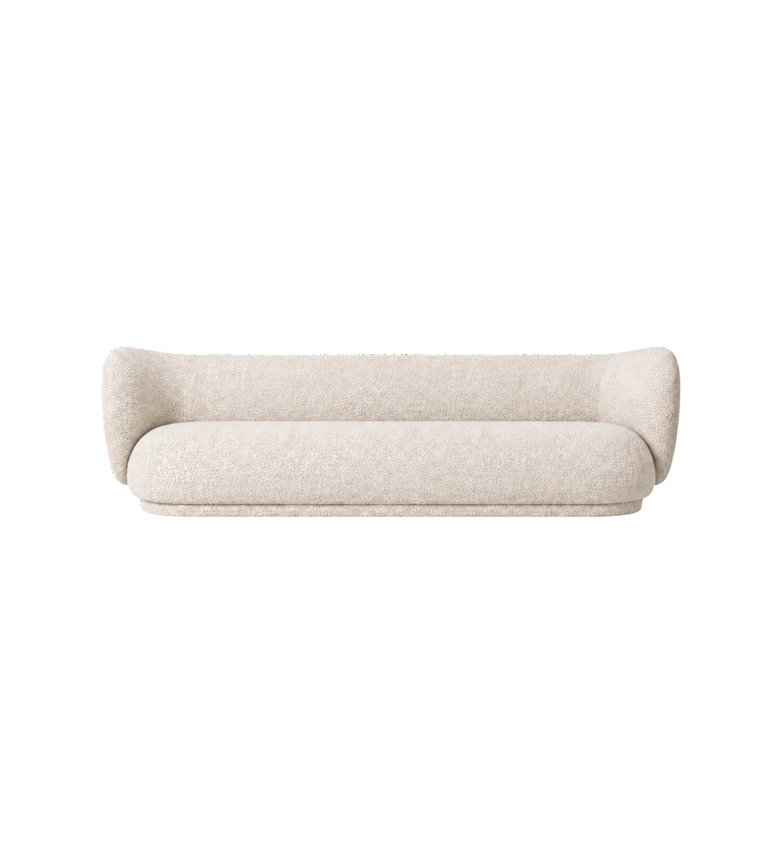 rico sofa 4 seater - soft bouclé by ferm living 