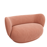 rico curve left - devoré velvet by ferm living