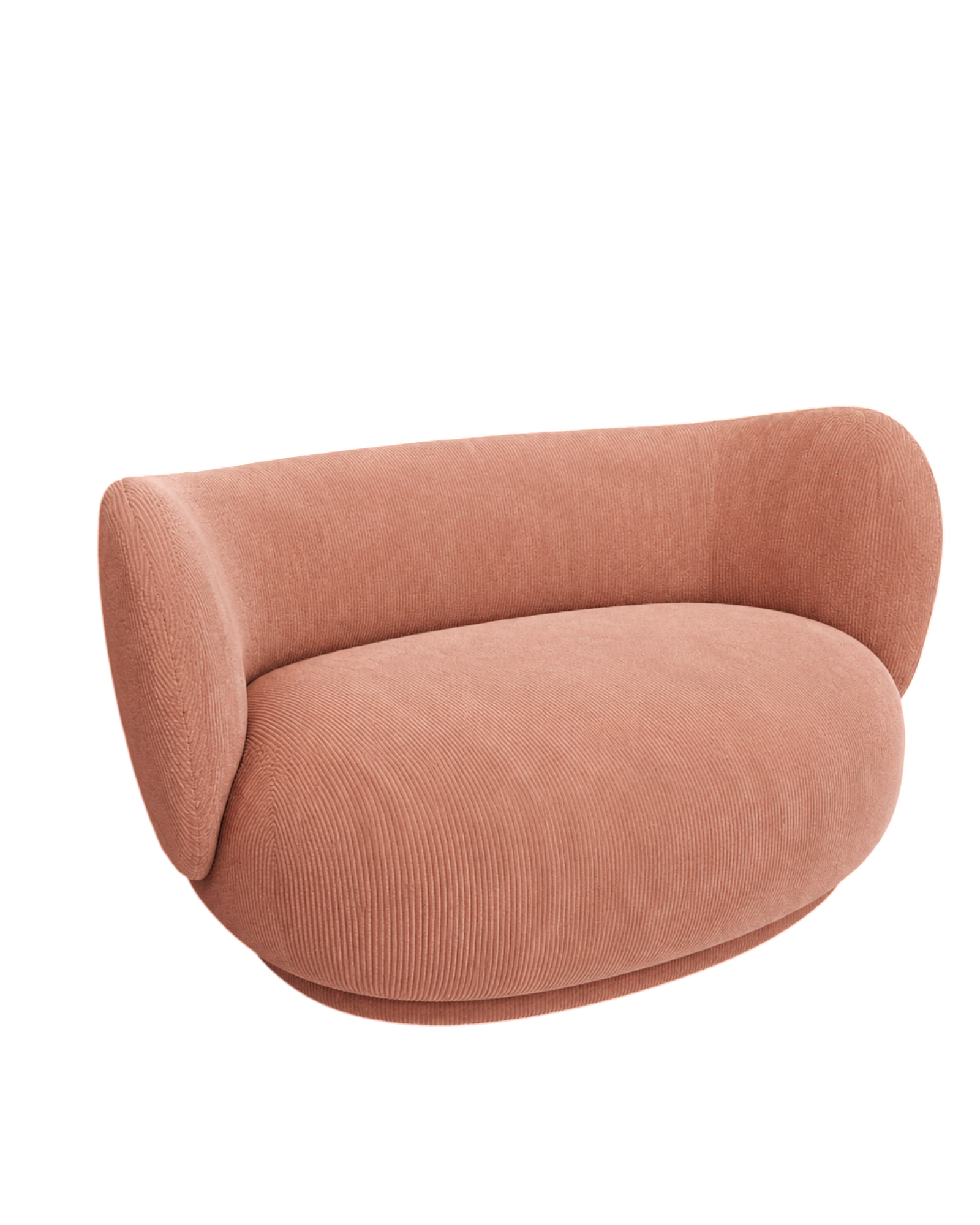 rico curve left - devoré velvet by ferm living