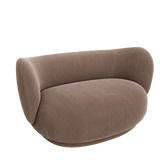 rico curve left - devoré velvet by ferm living