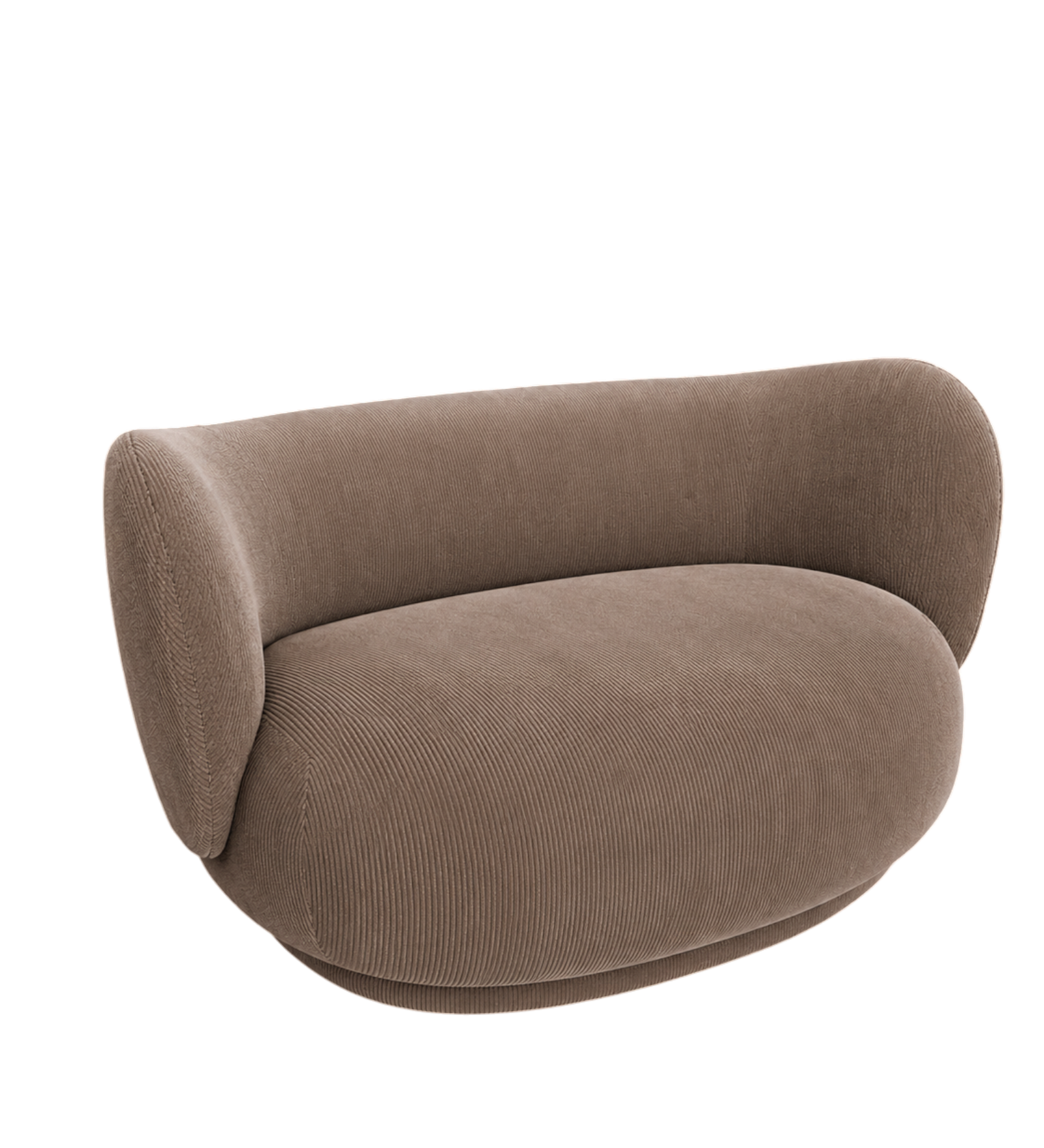 rico curve left - devoré velvet by ferm living
