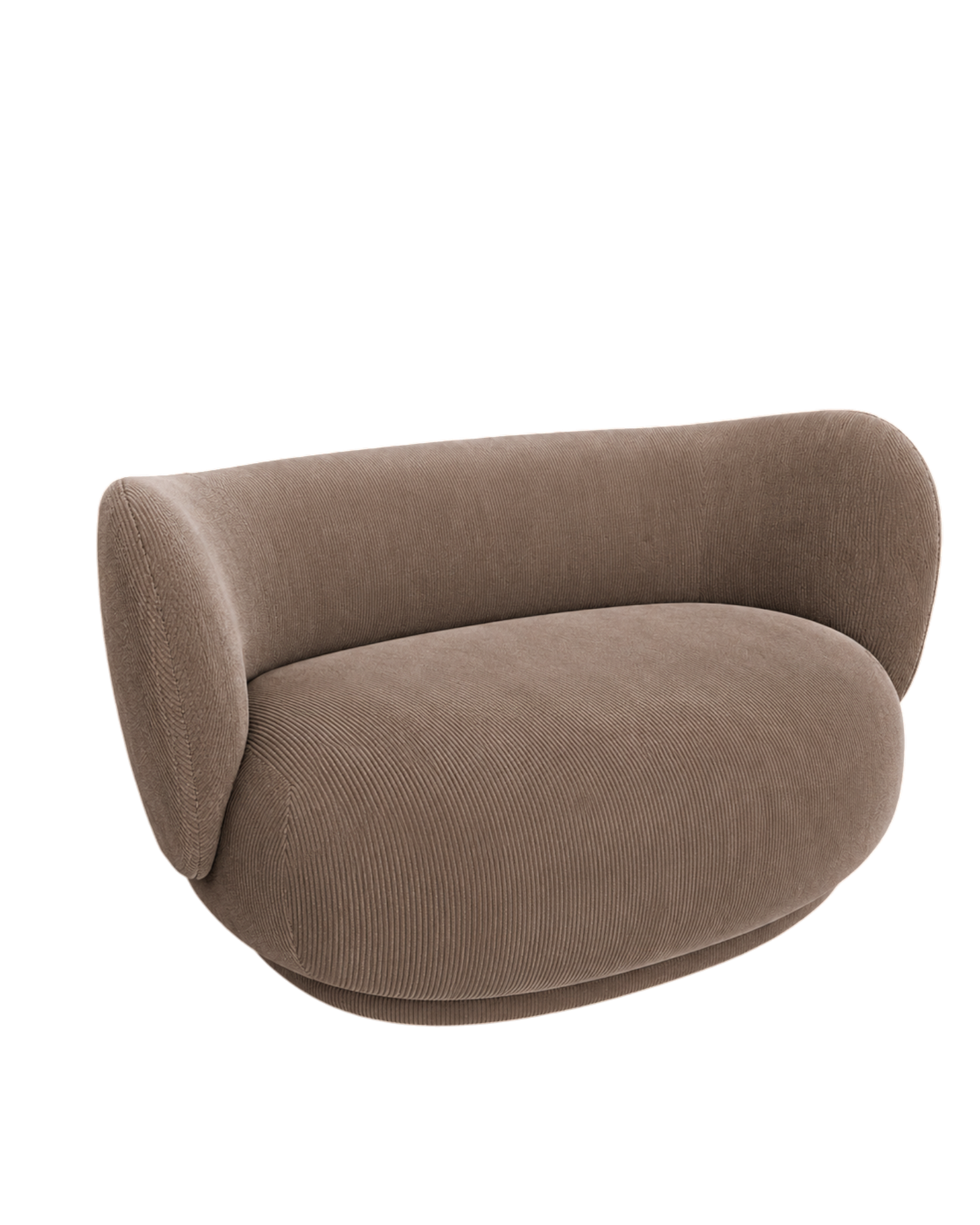 rico curve left - devoré velvet by ferm living