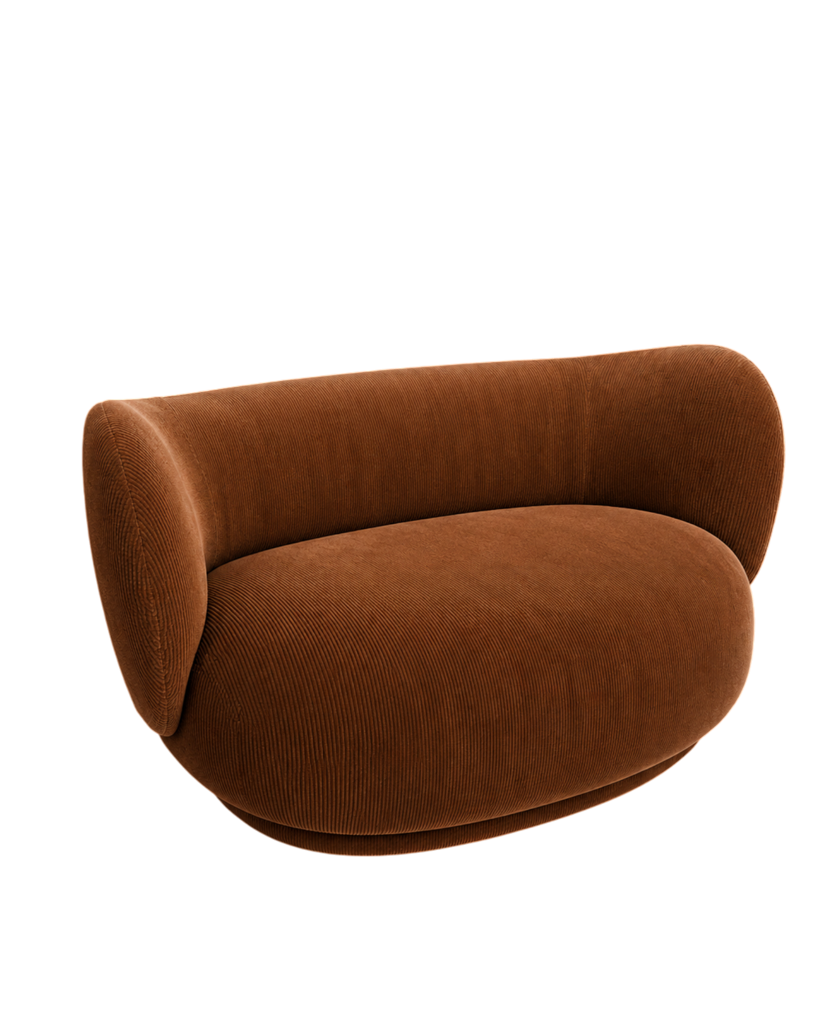 rico curve left - devoré velvet by ferm living