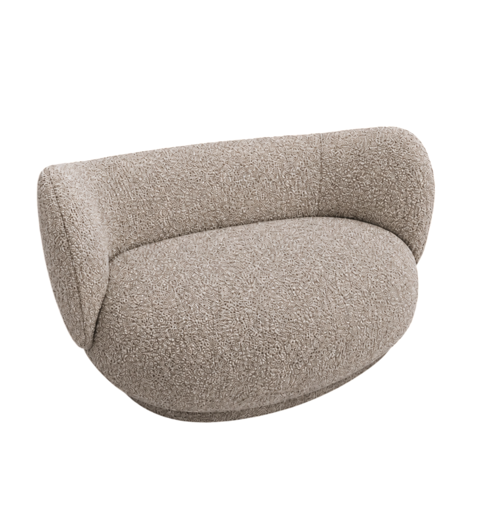rico curve left - soft bouclé by ferm living 
