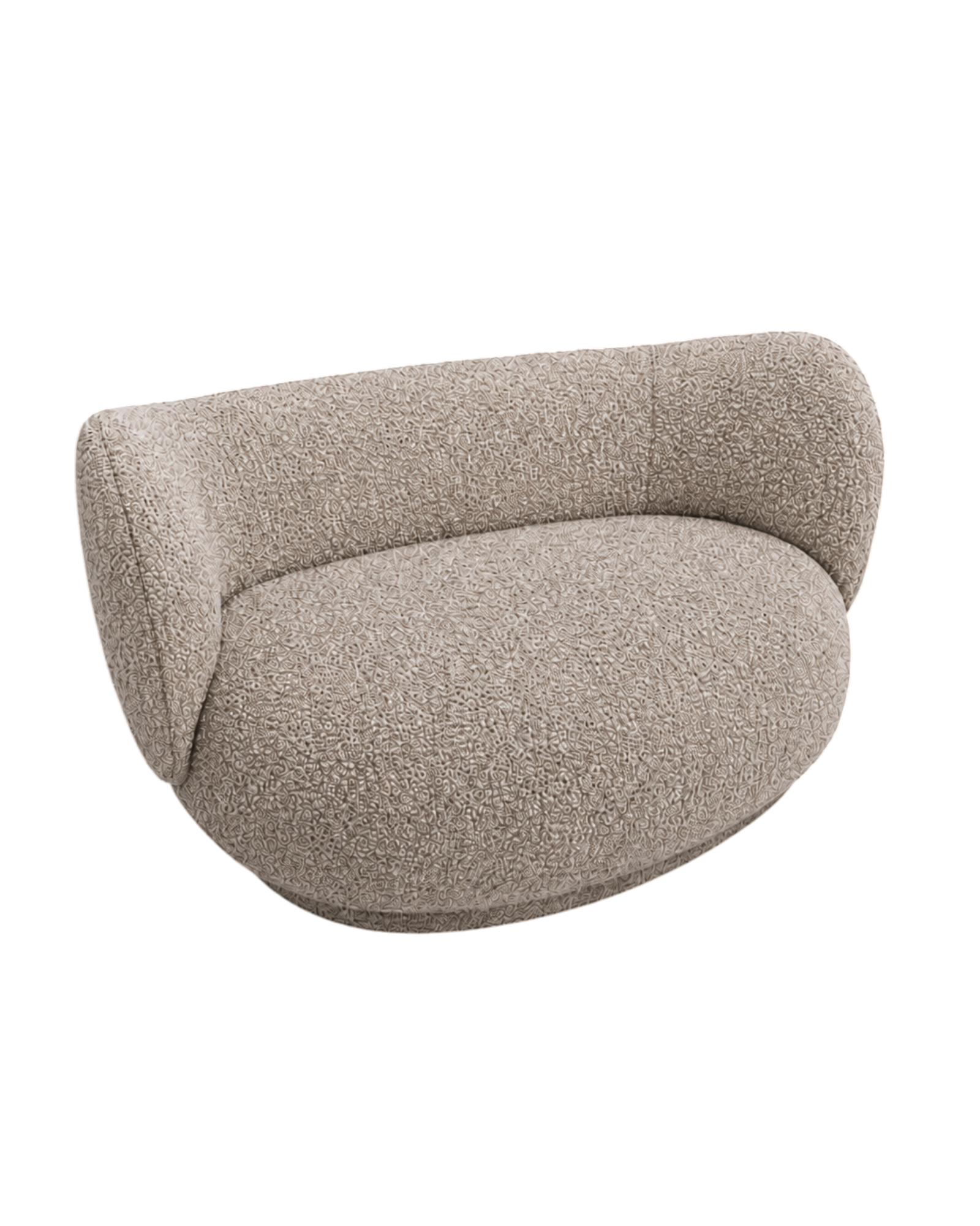 rico curve left - soft bouclé by ferm living 