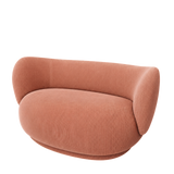 rico curve right - devoré velvet by ferm living