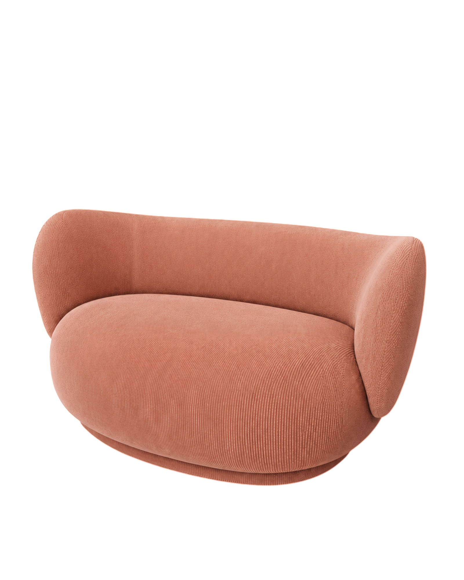 rico curve right - devoré velvet by ferm living