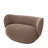 rico curve right - devoré velvet by ferm living