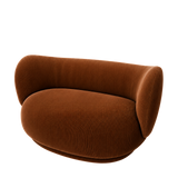 rico curve right - devoré velvet by ferm living