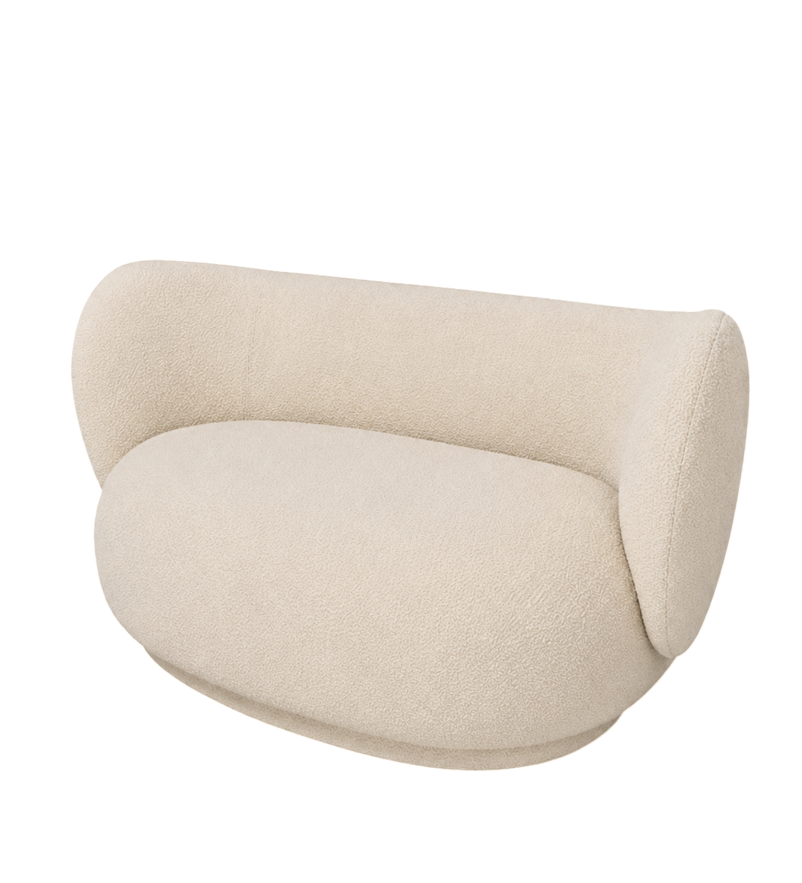 rico curve right - nordic bouclé by ferm living