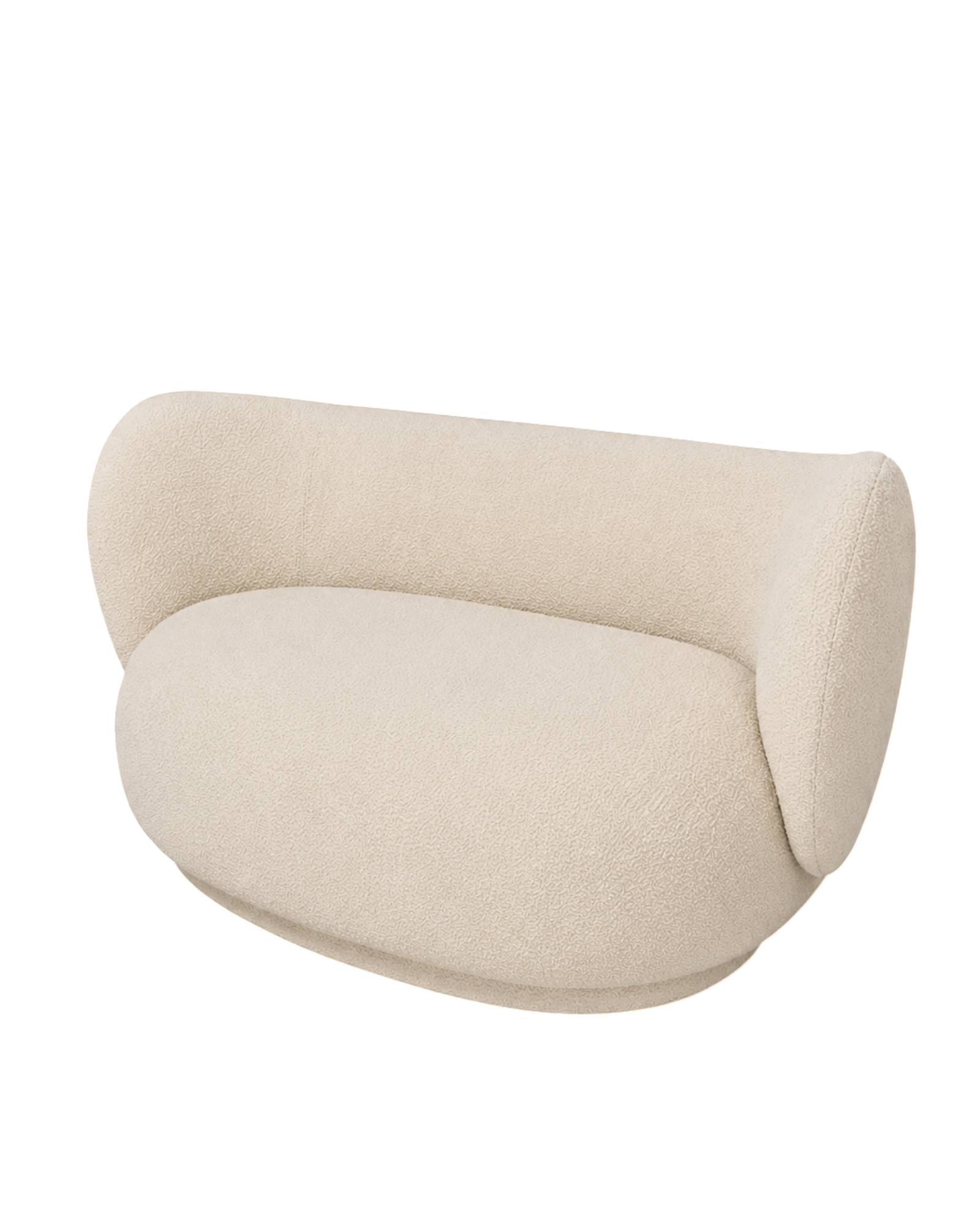 rico curve right - nordic bouclé by ferm living