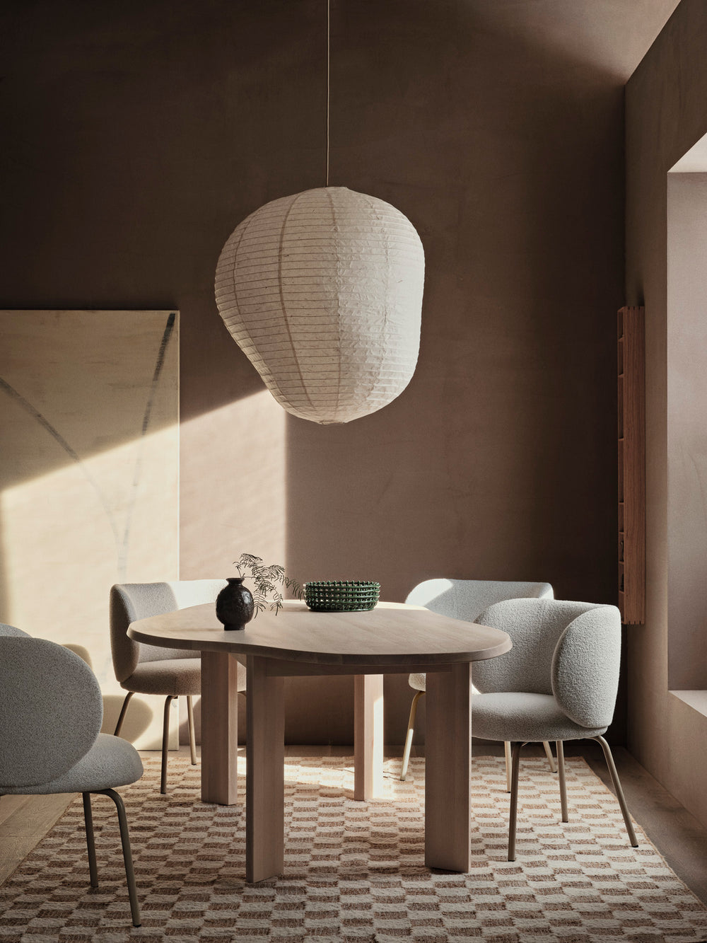rico dining chair - soft bouclé by ferm living 