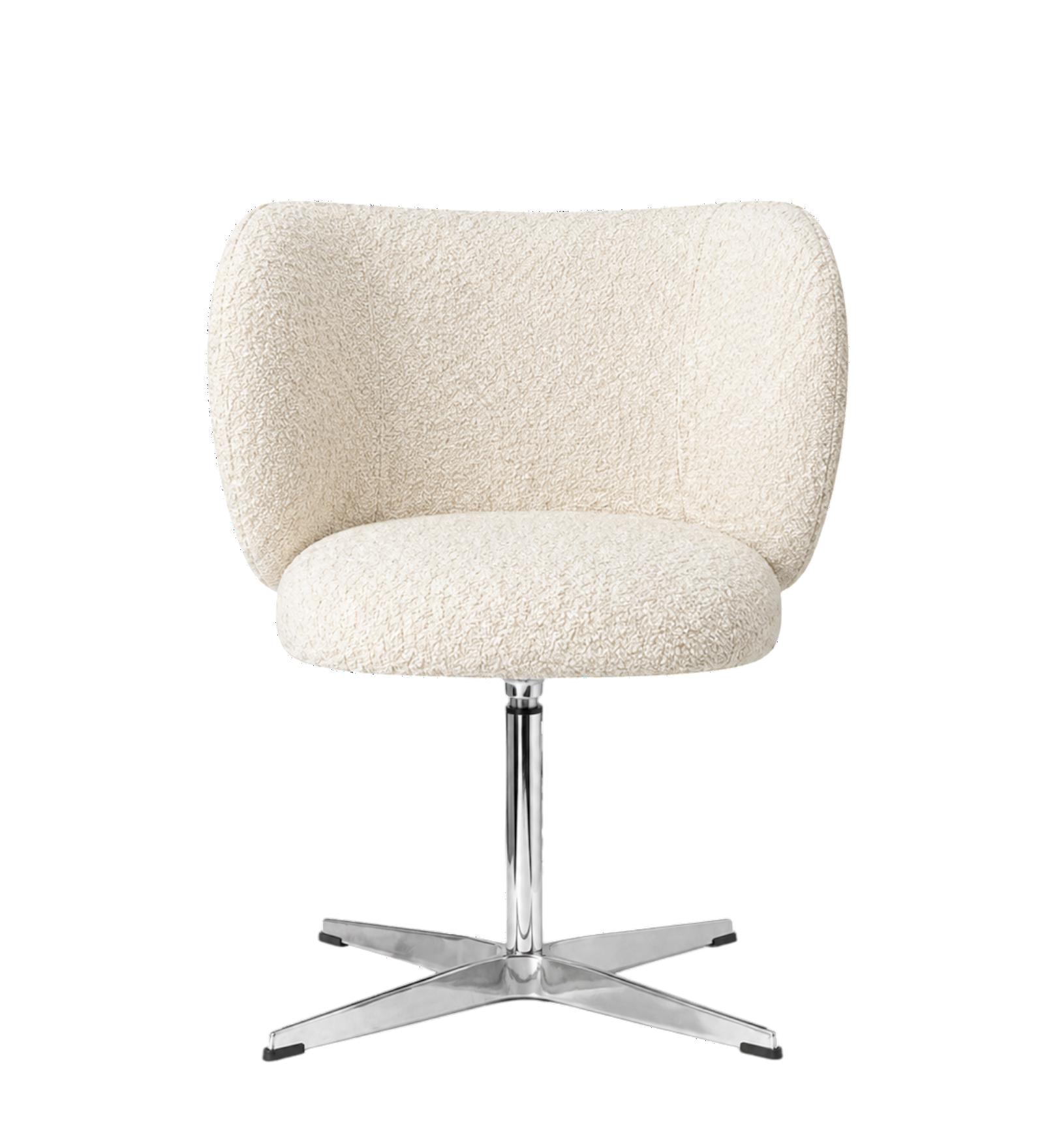 rico dining chair swivel - nordic bouclé by ferm living