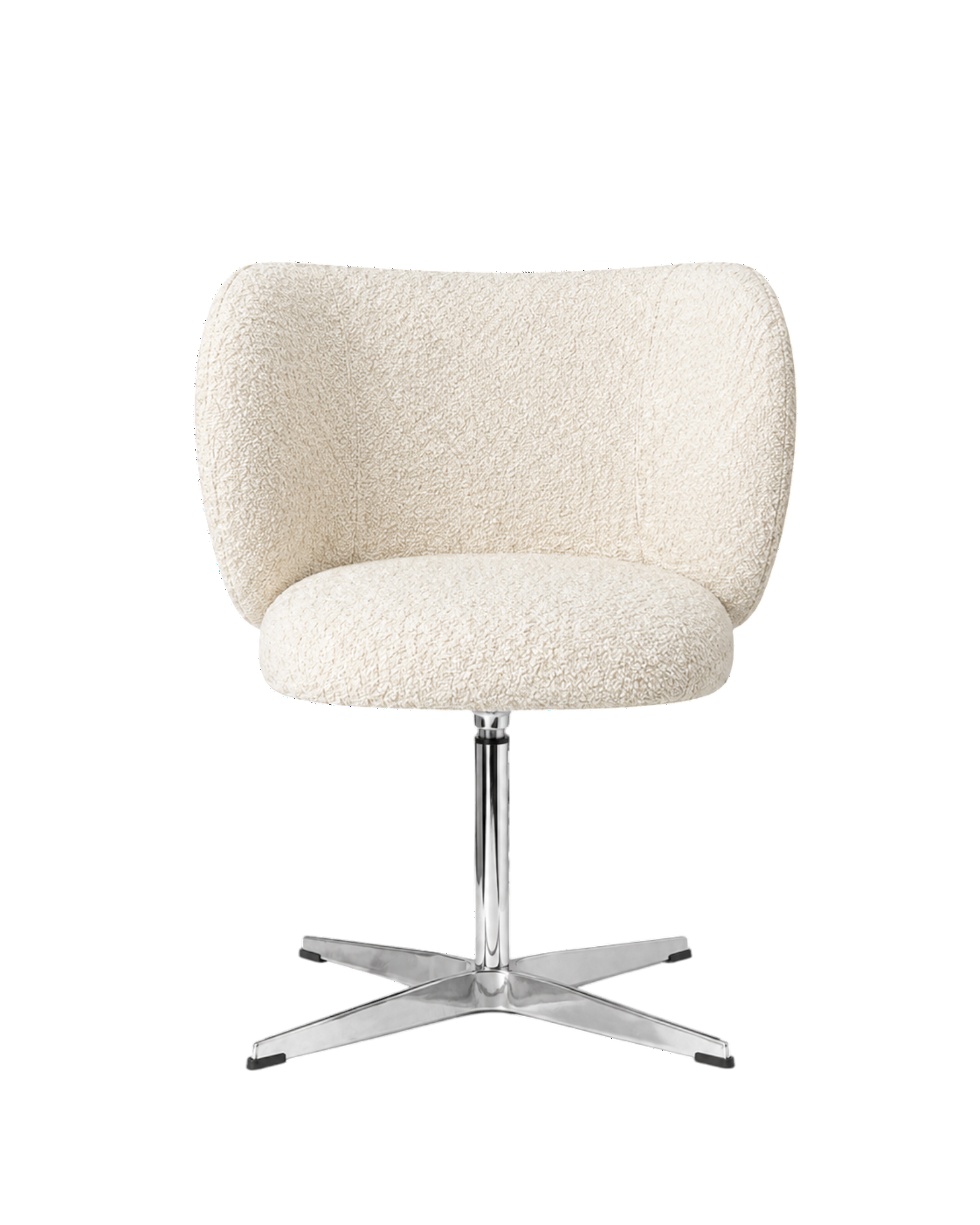 rico dining chair swivel - nordic bouclé by ferm living