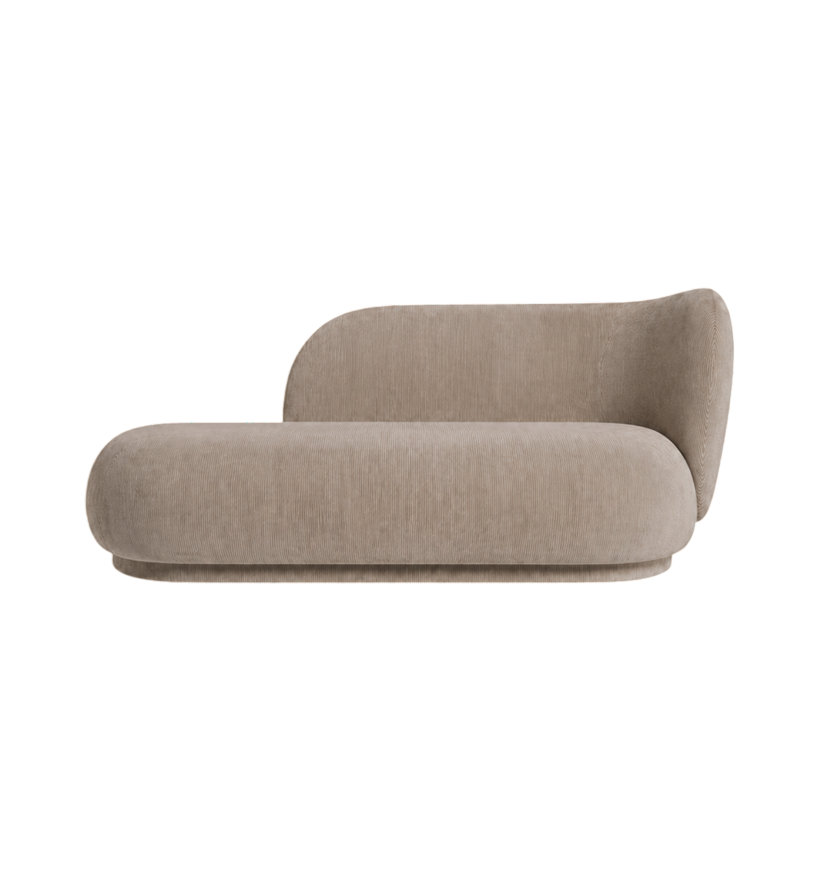 rico divan right - devoré velvet by ferm living