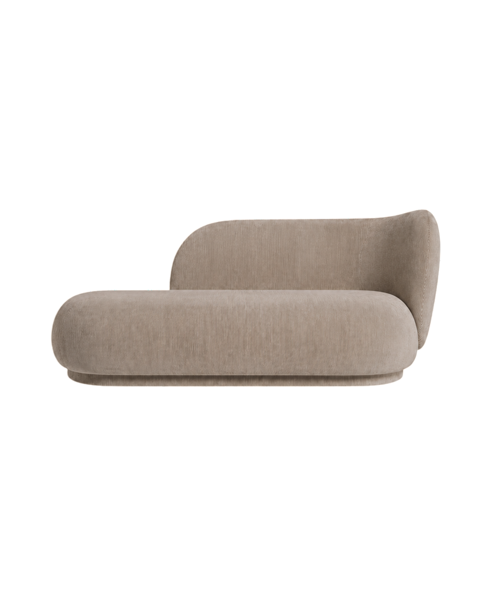 rico divan right - devoré velvet by ferm living