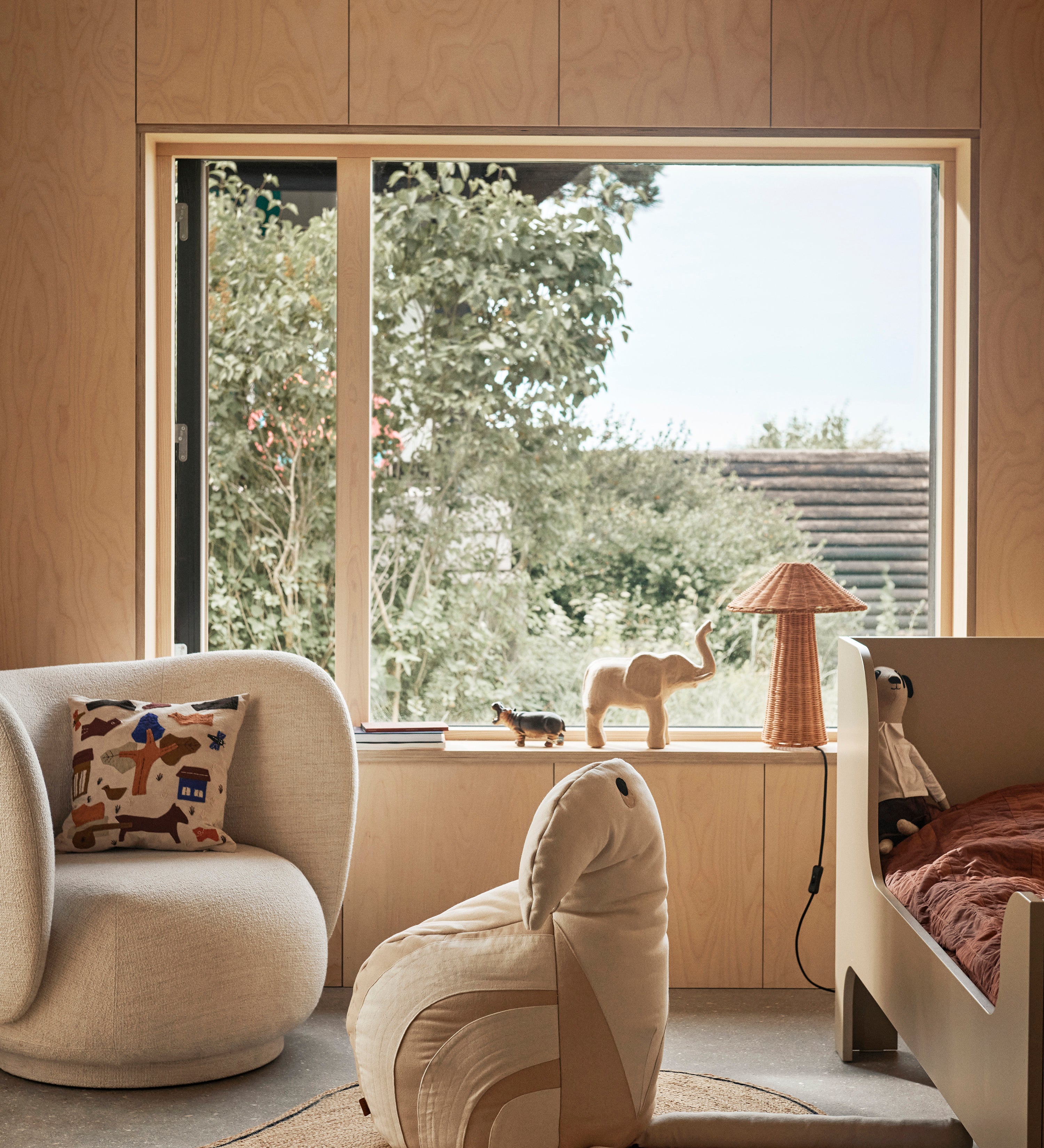 rico lounge chair - bouclé by ferm living 