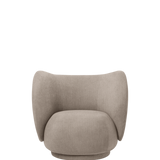 rico lounge chair - bouclé by ferm living 