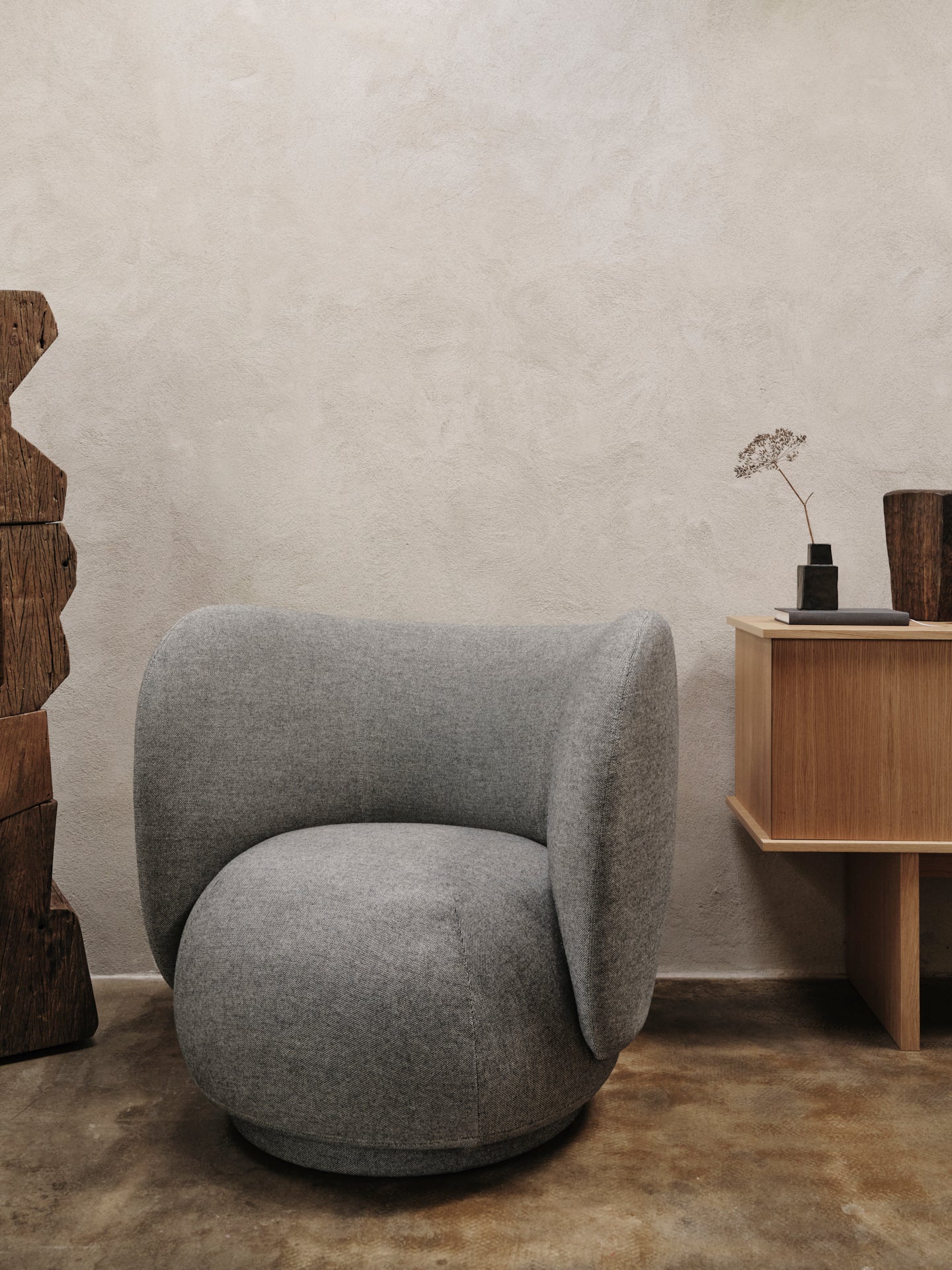 rico lounge chair - main line flax by camira 