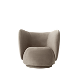 rico lounge chair - rich velvet by nevotex