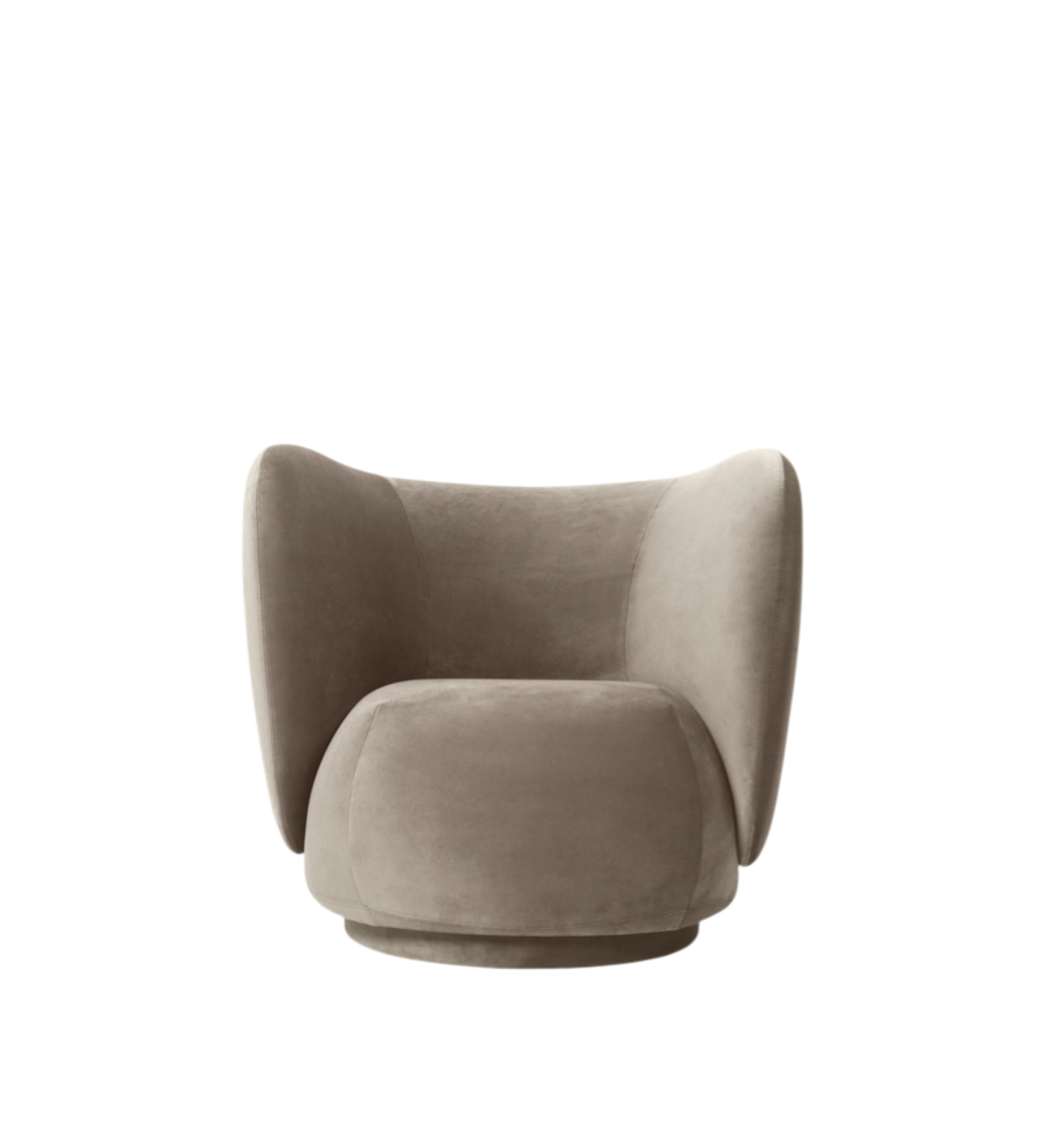 rico lounge chair - rich velvet by nevotex