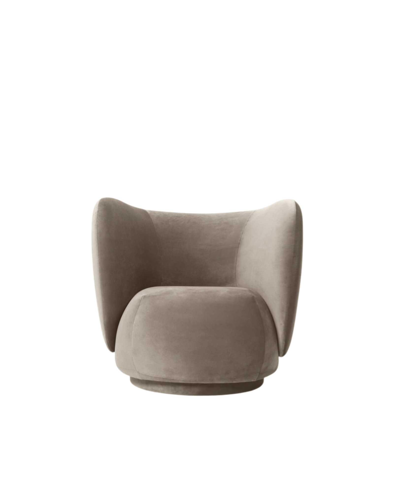 rico lounge chair - rich velvet by nevotex