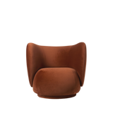 rico lounge chair - rich velvet by nevotex