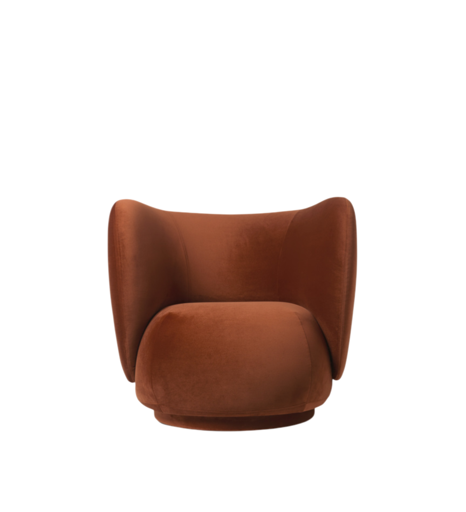 rico lounge chair - rich velvet by nevotex