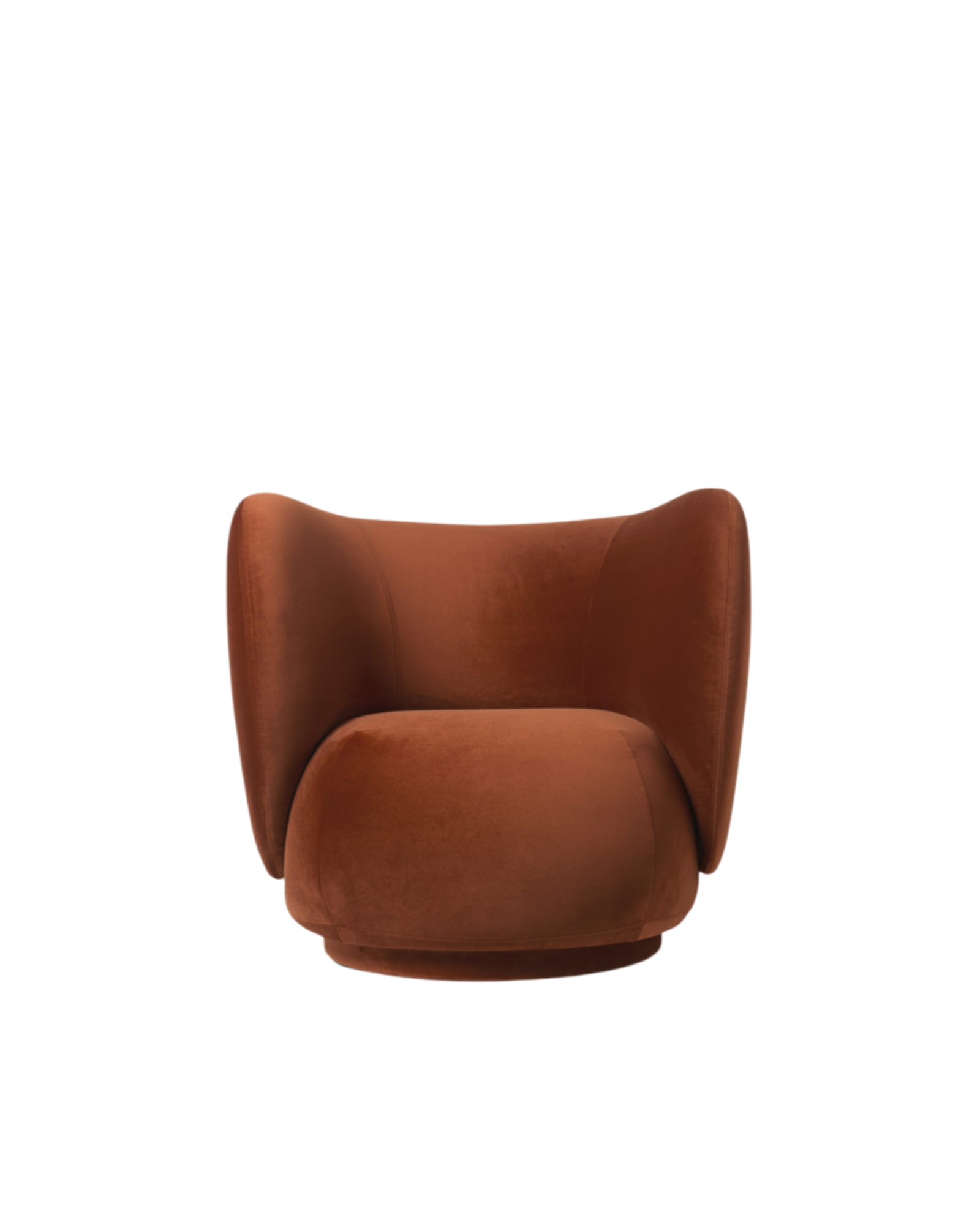 rico lounge chair - rich velvet by nevotex