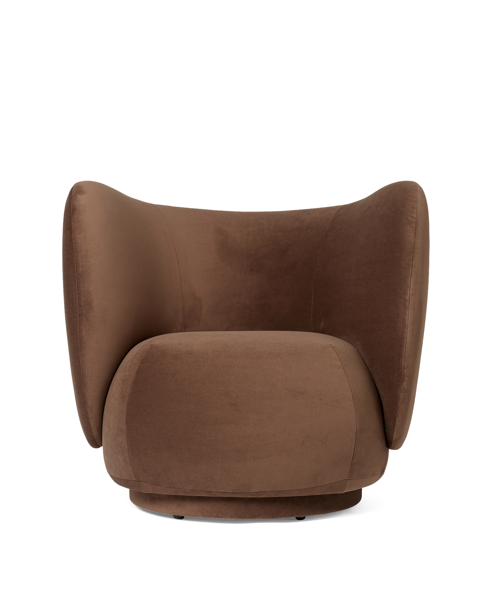 rico lounge chair - rich velvet by nevotex