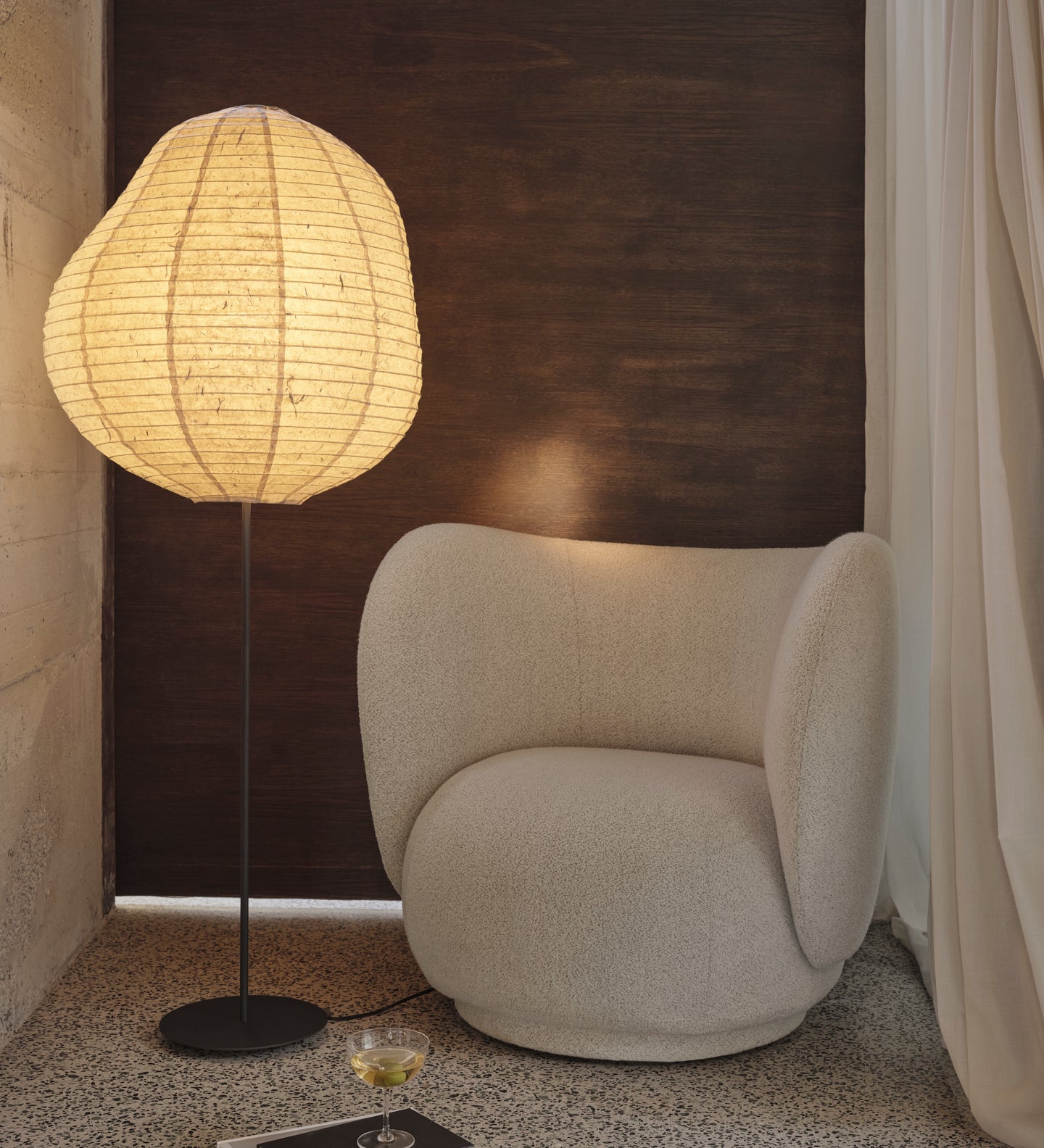 rico lounge chair - soft bouclé by ferm living 