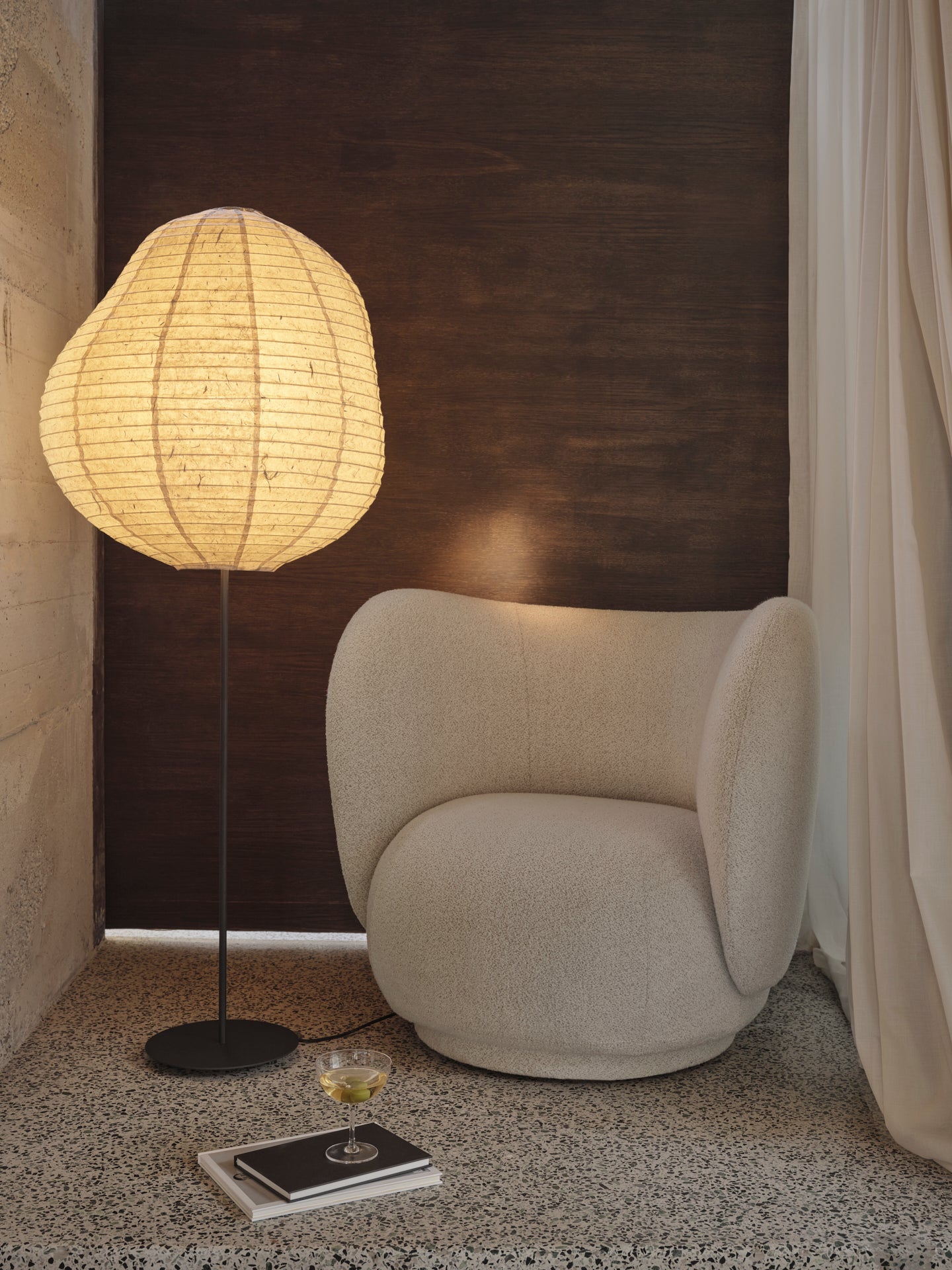 rico lounge chair - soft bouclé by ferm living 