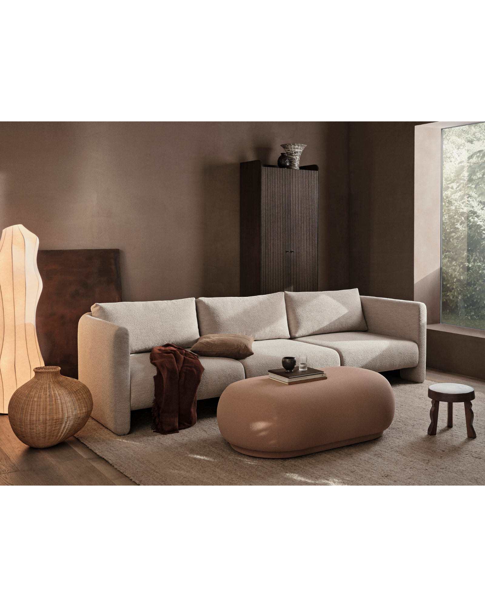 rico ottoman - grain by gabriel