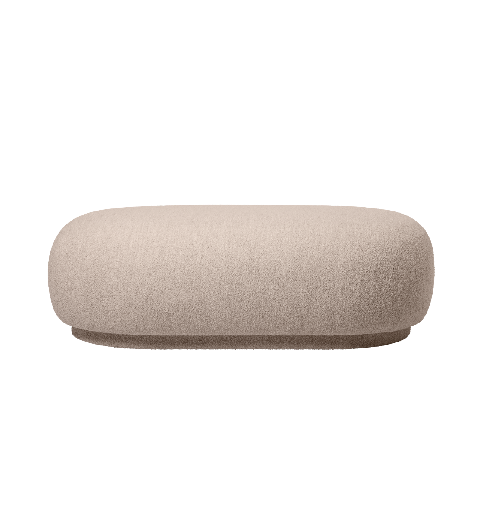 rico ottoman - soft bouclé by ferm living