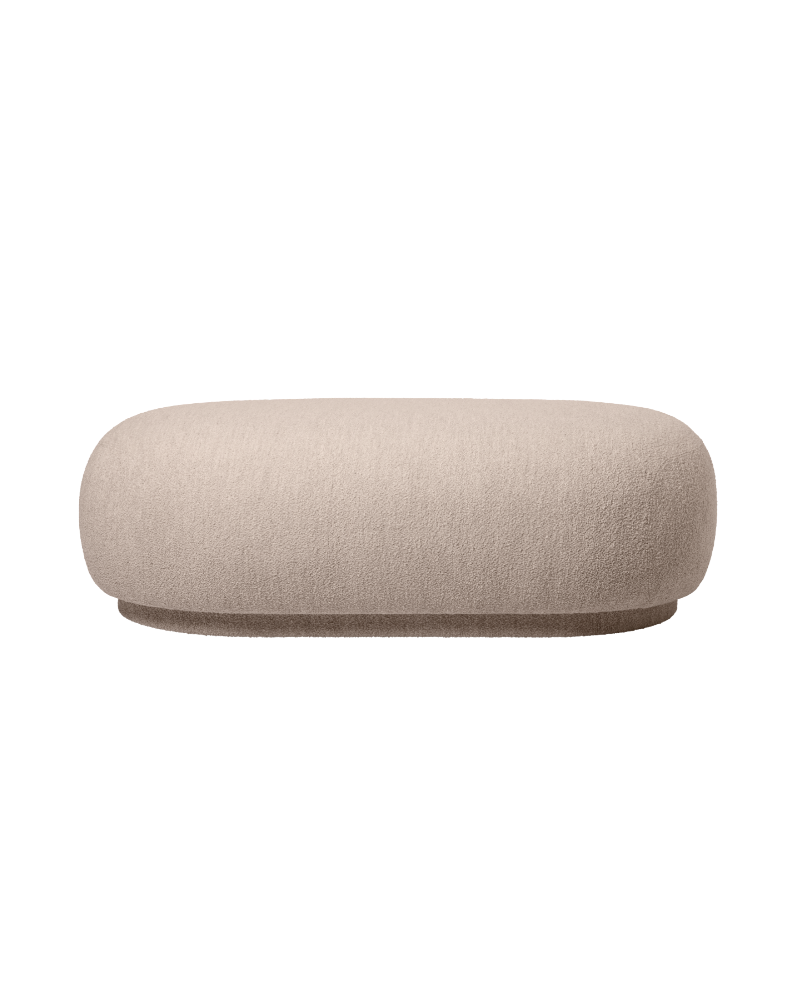 rico ottoman - soft bouclé by ferm living
