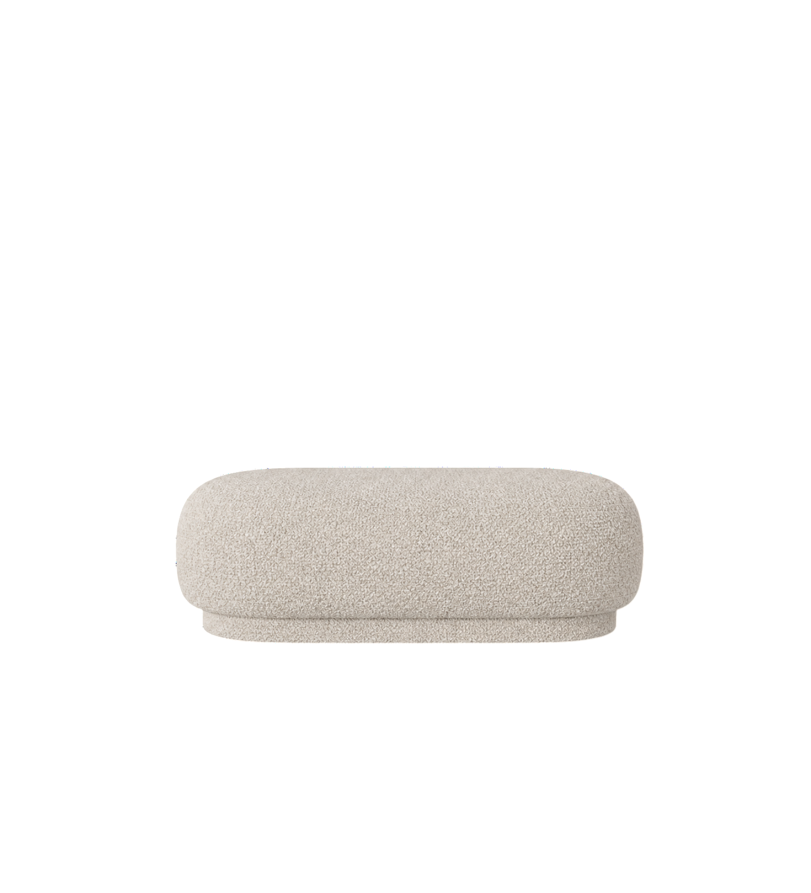 rico ottoman - soft bouclé by ferm living