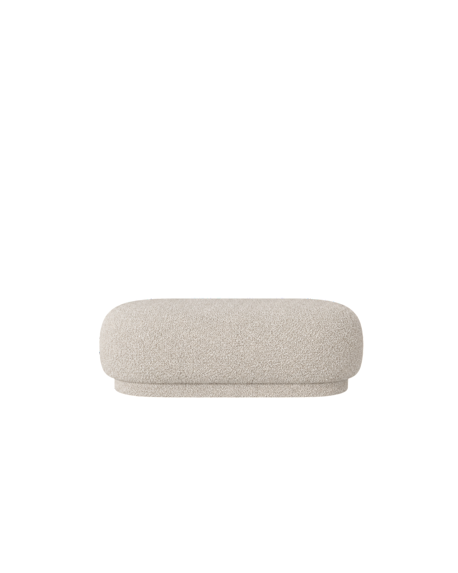 rico ottoman - soft bouclé by ferm living