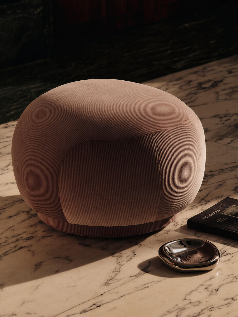 rico pouf - devoré velvet by ferm living