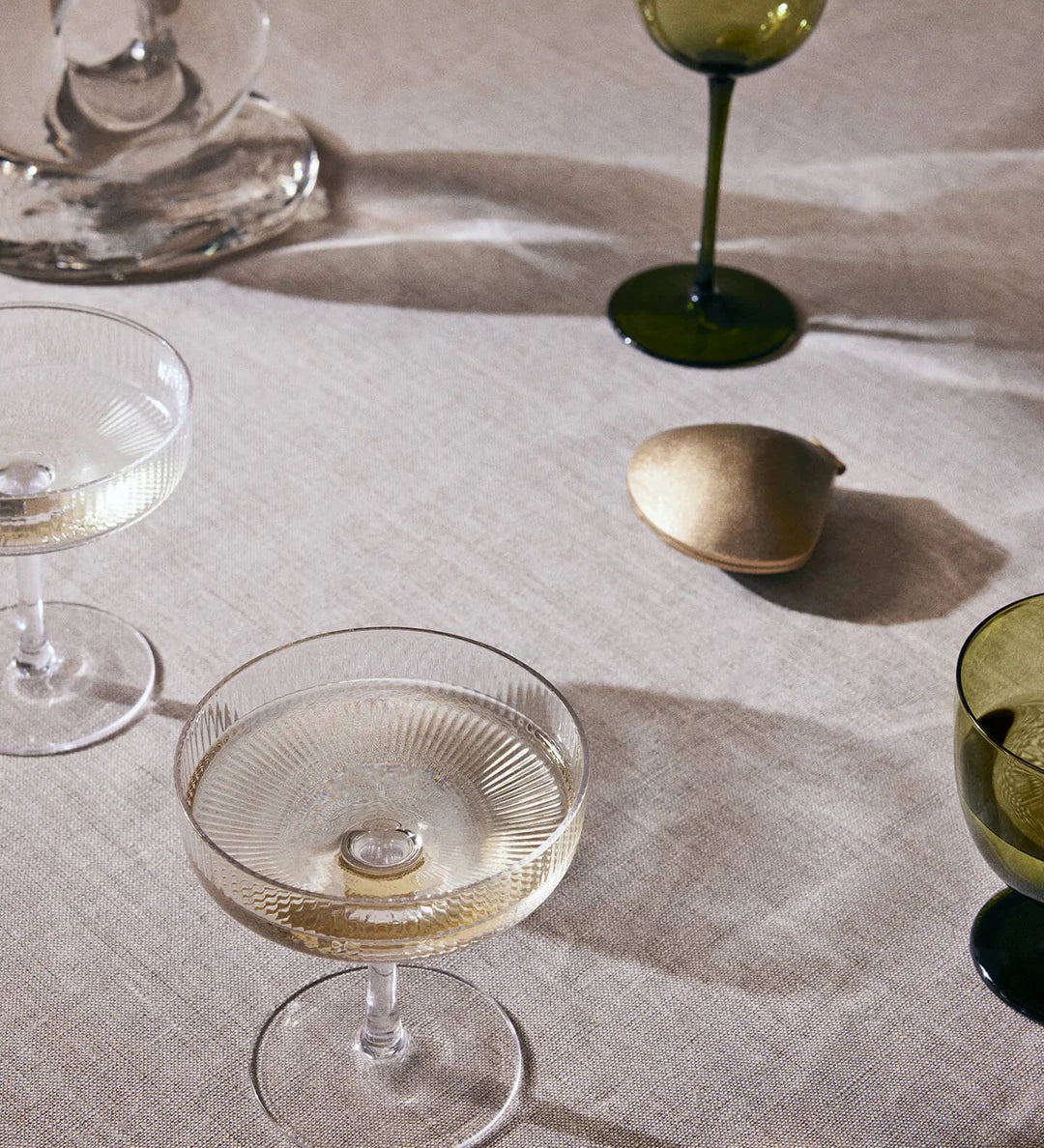 ripple - champagne saucers set of 3