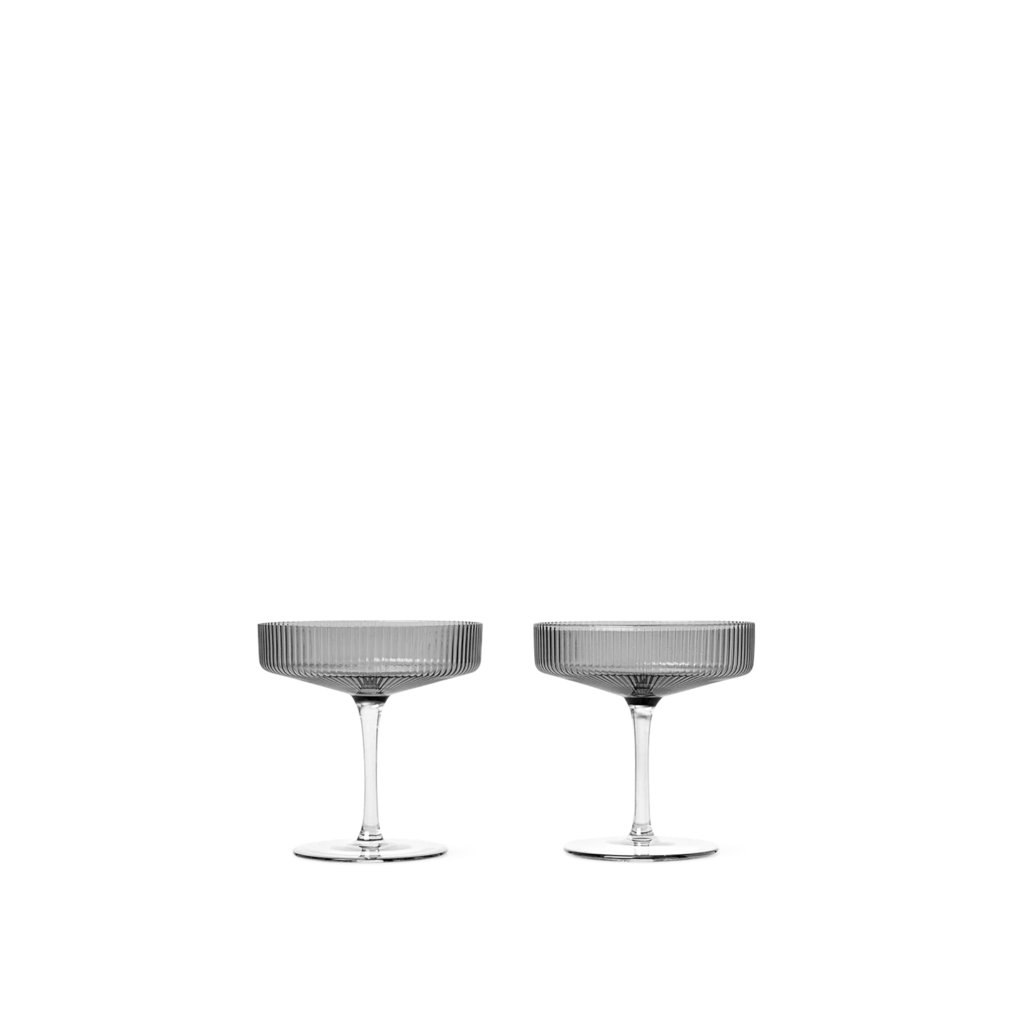 ripple - champagne saucers set of 4