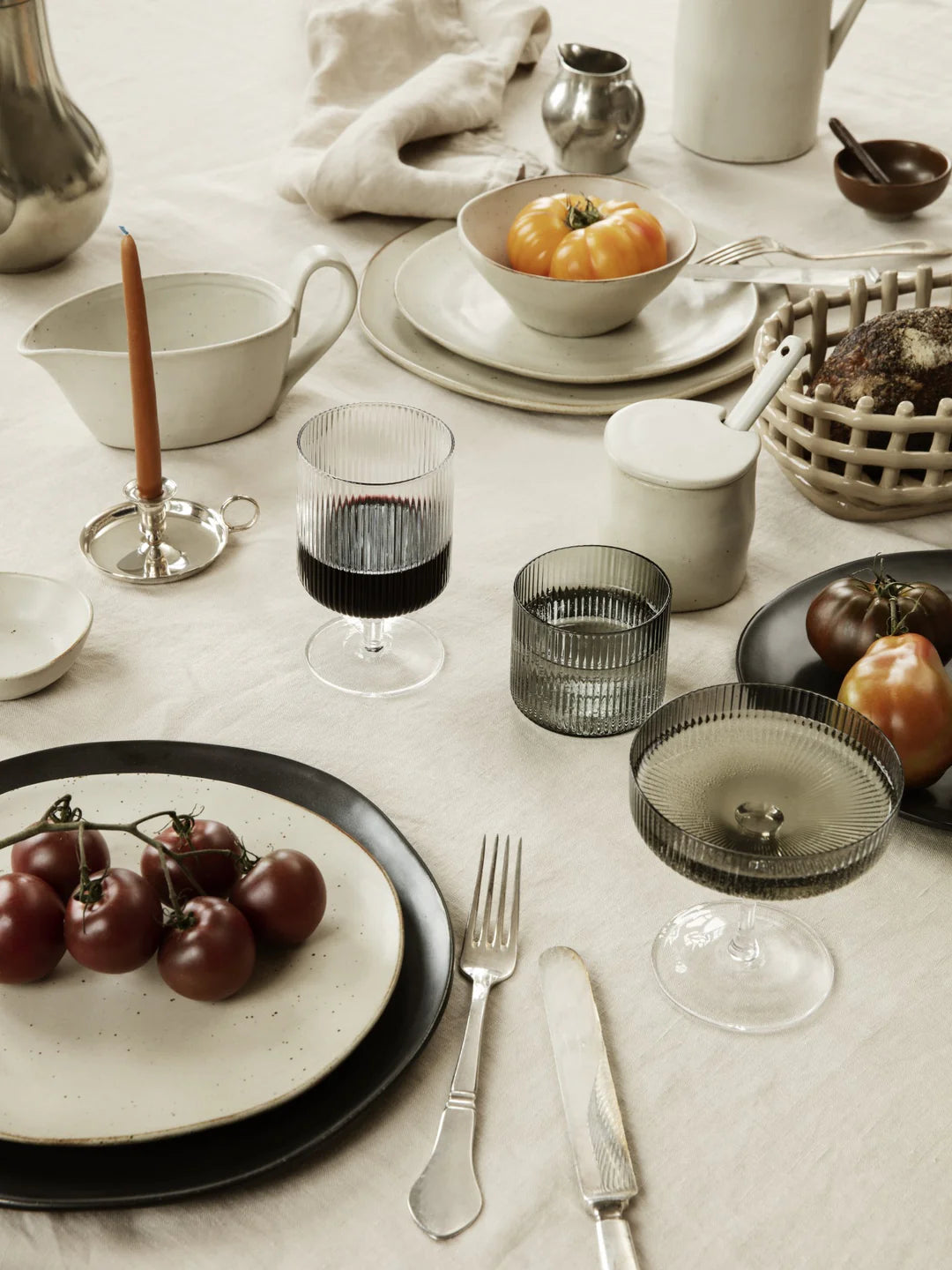 ripple - champagne saucers set of 5
