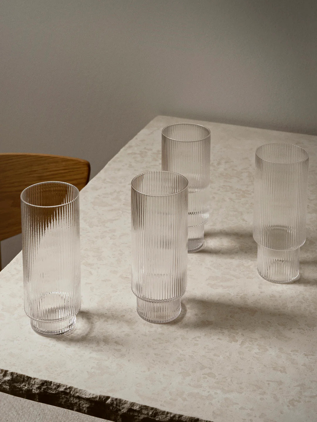 ripple - long drink glasses set of 5