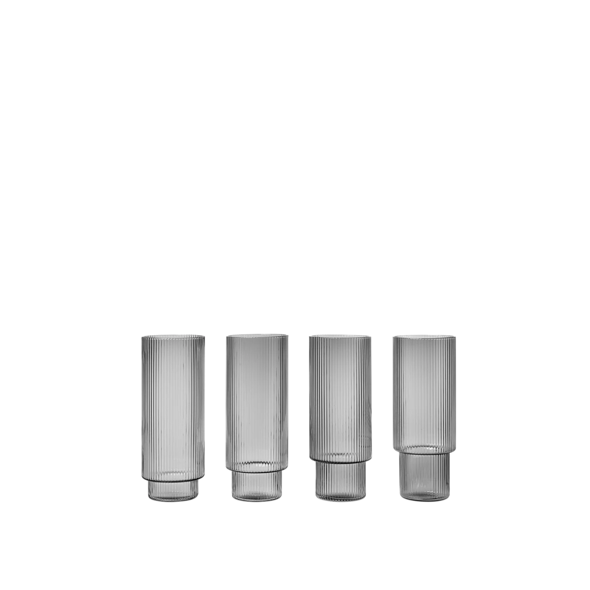 ripple - long drink glasses set of 6