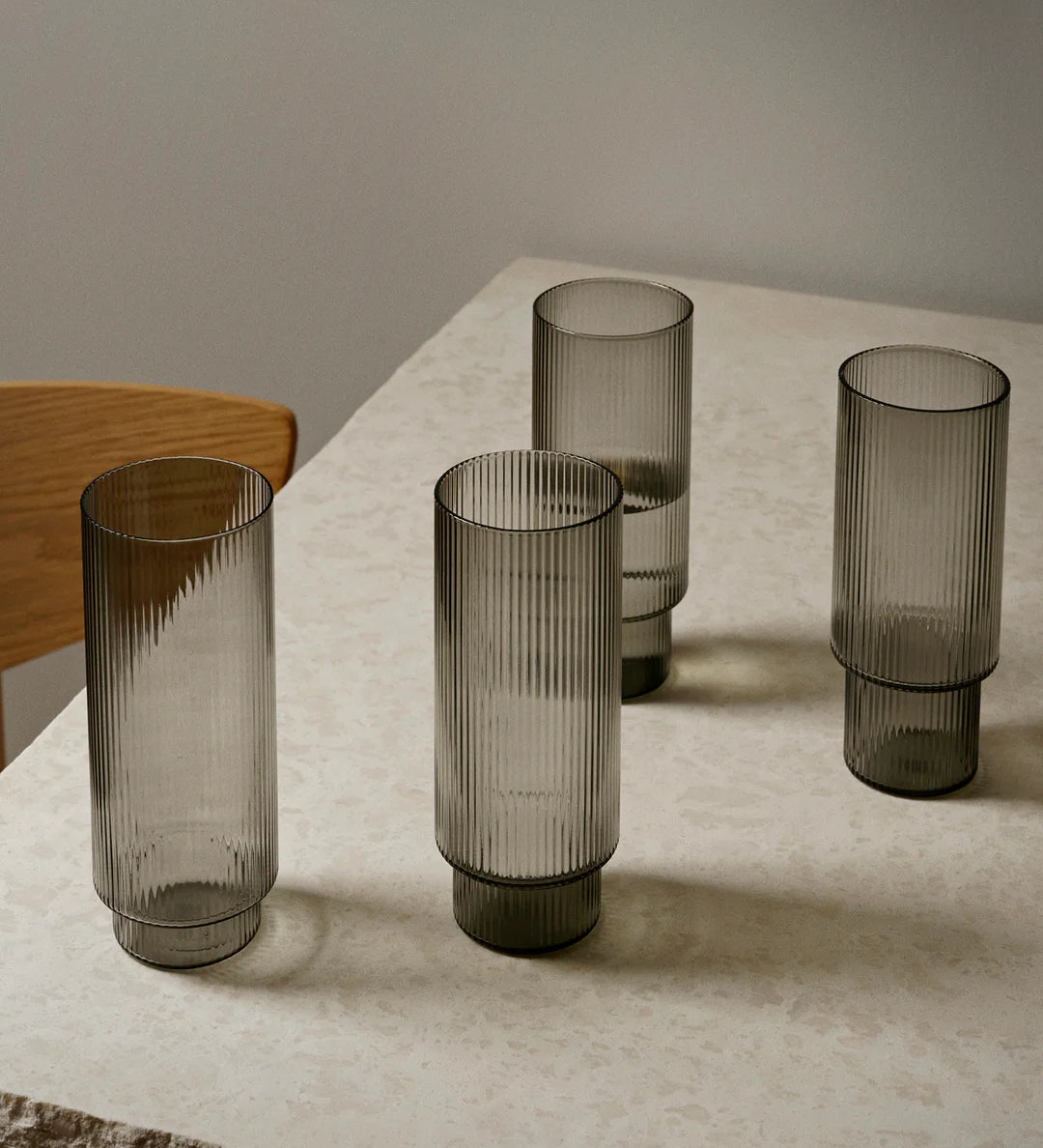 ripple - long drink glasses set of 7